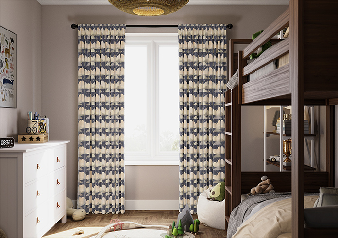 Cloudy Cosmos, Twinkle Grey - Made to Measure Curtains - Image 3